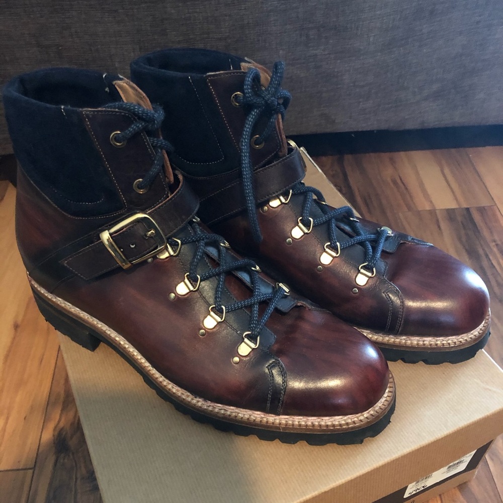 Harris buckled strap hiker boot